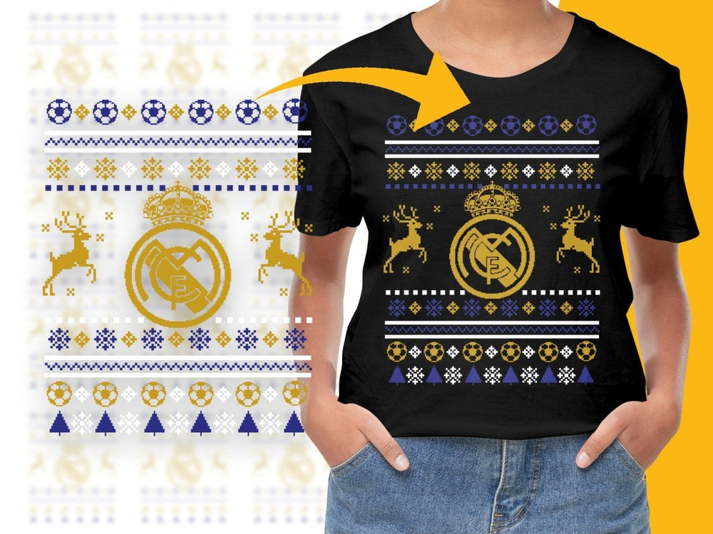 Real Madrid Christmas Themed Graphic PNG File - Teepew