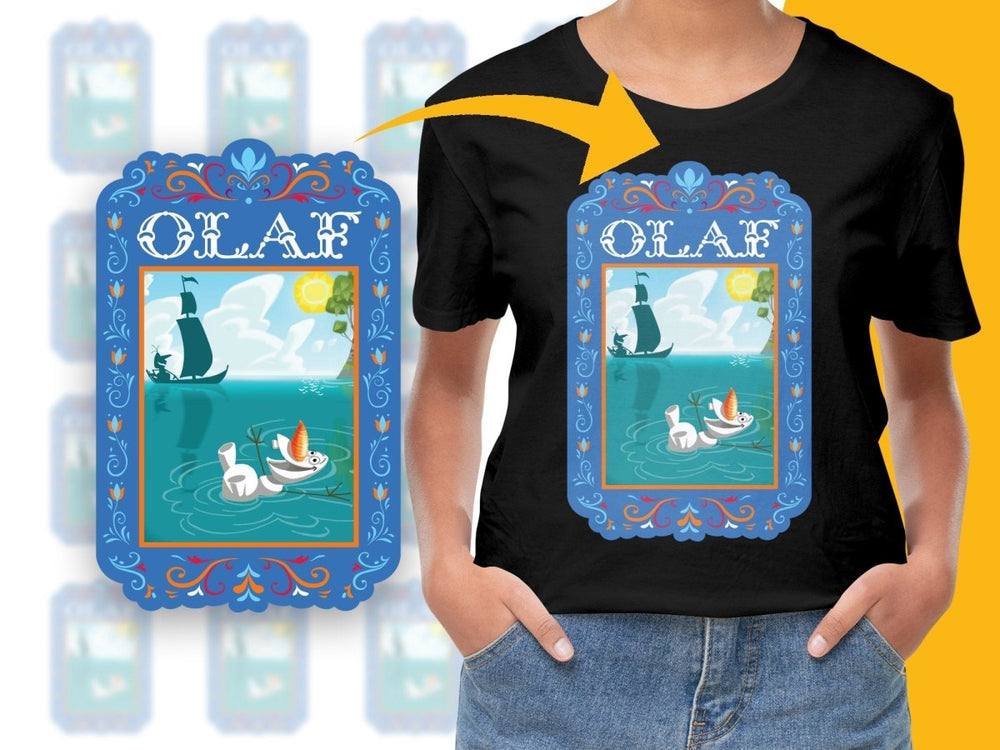 Relaxing Olaf Christmas Scene Graphic PNG File - Teepew