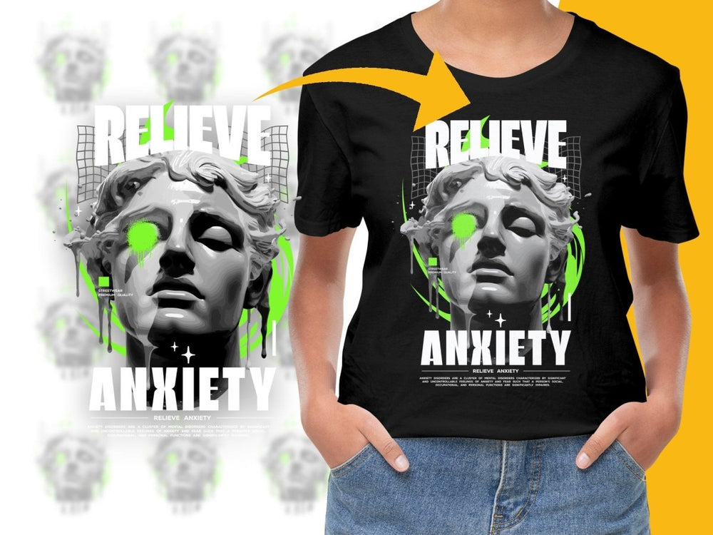 Relieve Anxiety Artistic Modern Design PNG File - Teepew