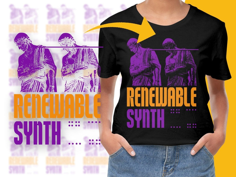 Renewable Synth Graphic Streetwear PNG File - Teepew