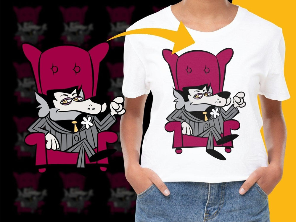 Retro Cartoons Swanky Wolf Character Graphic PNG File - Teepew