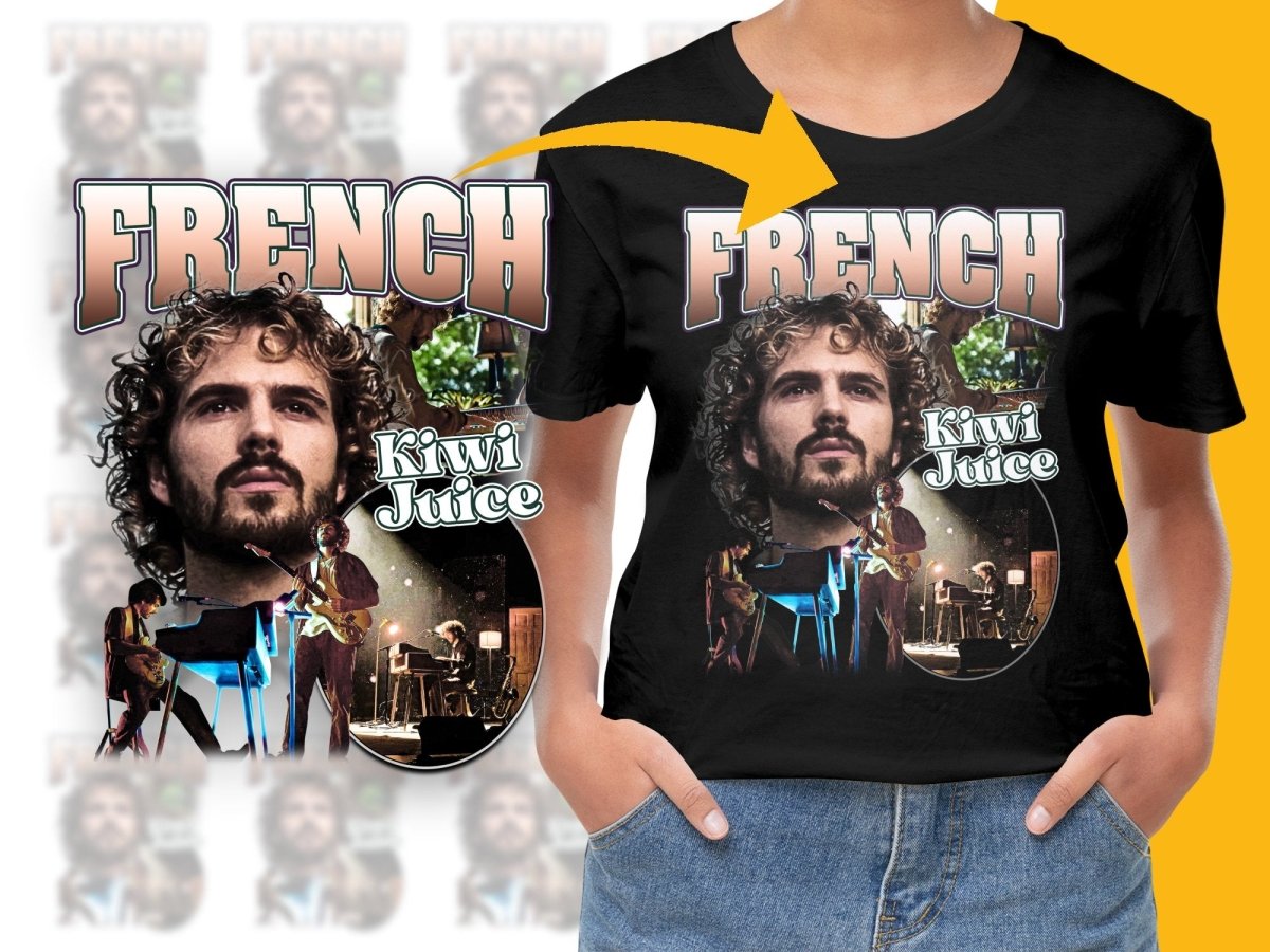 Retro French Kiwi Juice Concert Style PNG File - Teepew