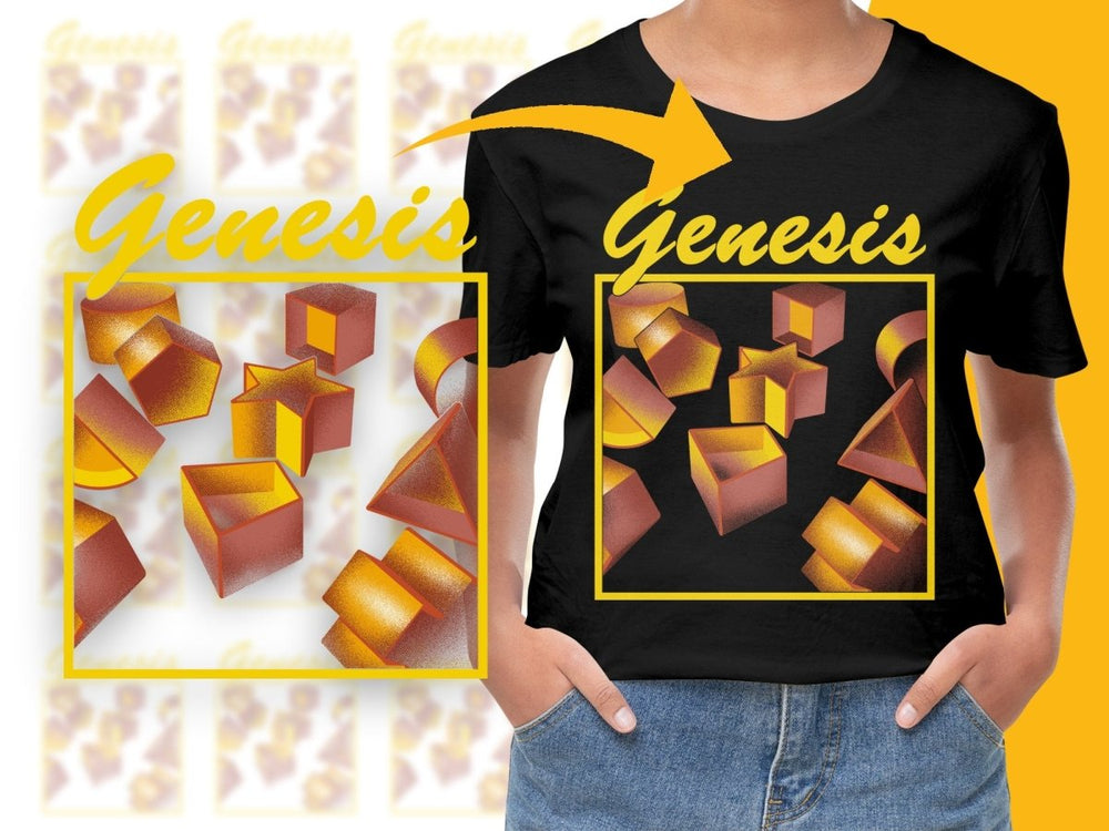 Retro Geometry Graphics Genesis Band PNG File - Teepew