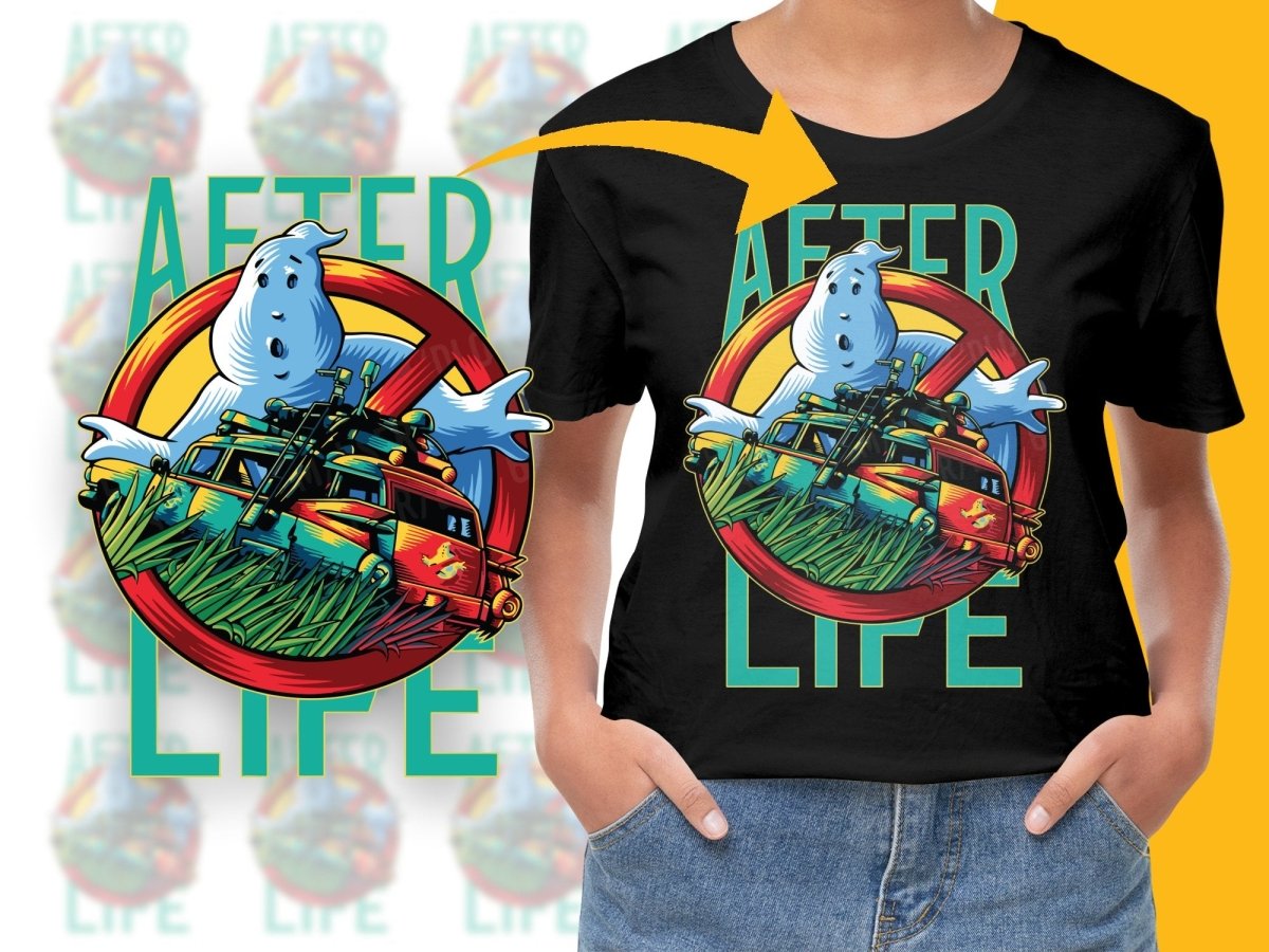Retro Ghostbusters No Ghost After Life Graphic PNG File - Teepew