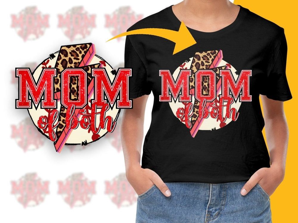 Retro Mom of Both Leopard Print PNG File - Teepew