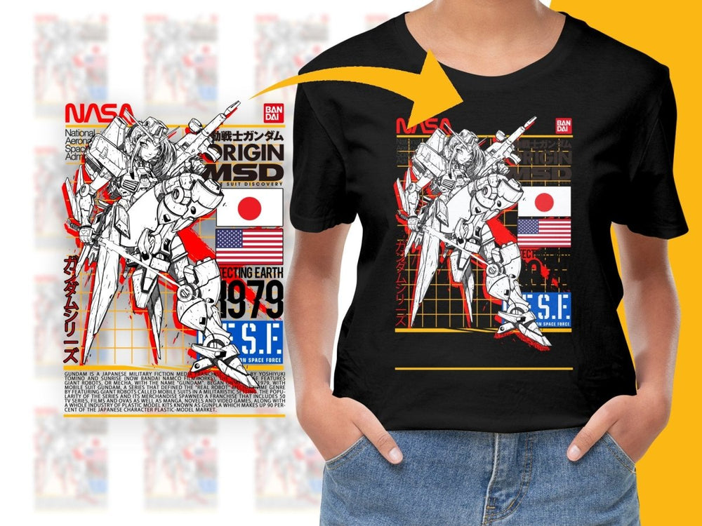Retro NASA Origin MSD RX - 78 - 2 Gundam Art PNG File - Teepew