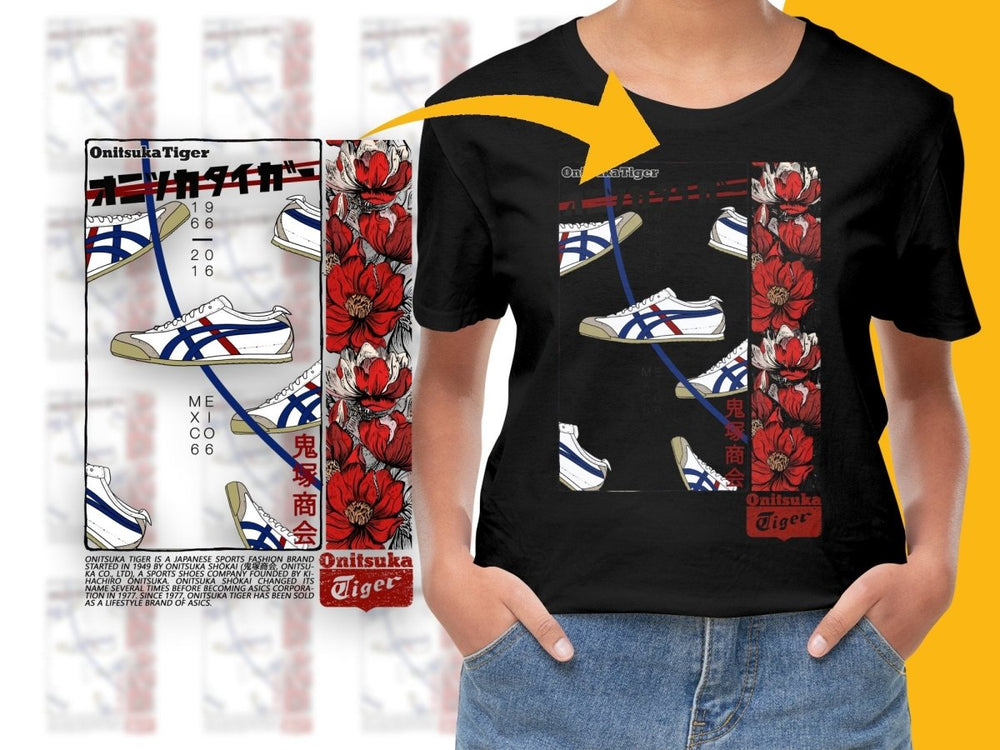 Retro Onitsuka Tiger Graphic PNG File - Teepew