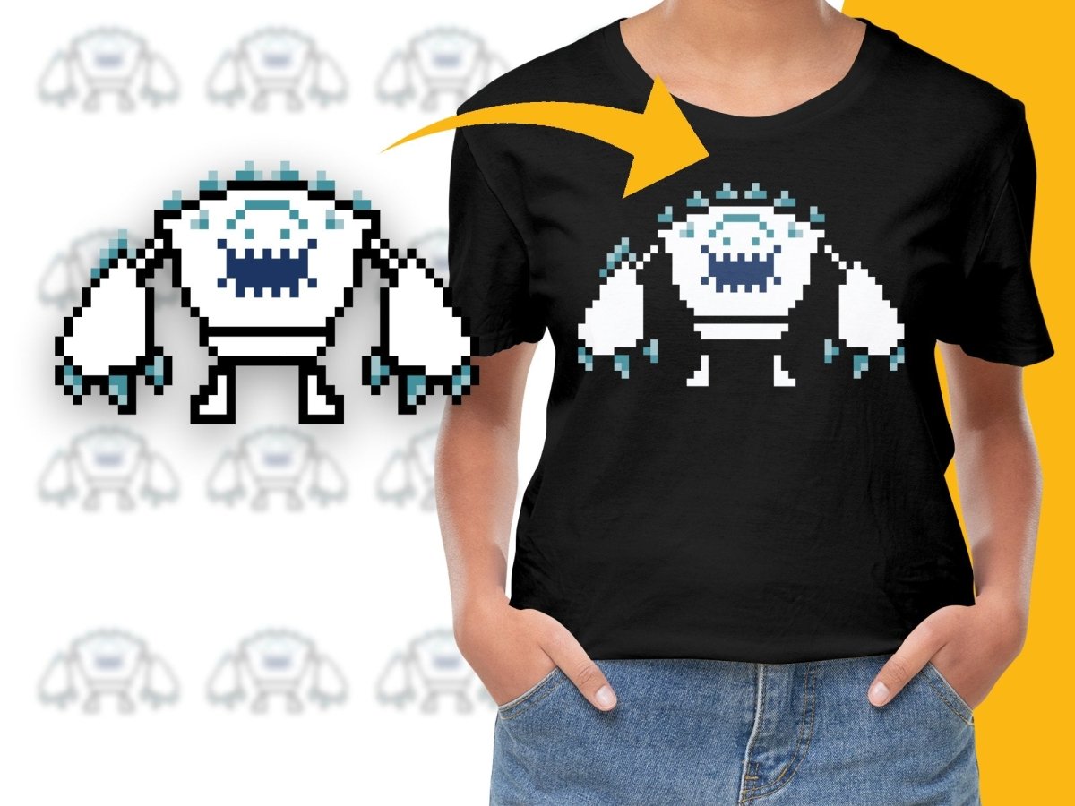 Retro Pixel Christmas Bumble Abominable Snow Monster PNG File - Teepew