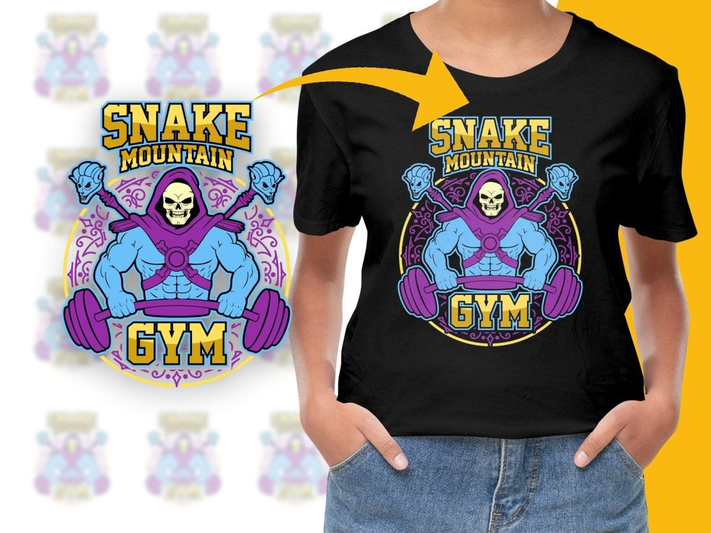 Retro Snake Mountain Gym Fitness Motivational PNG File - Teepew