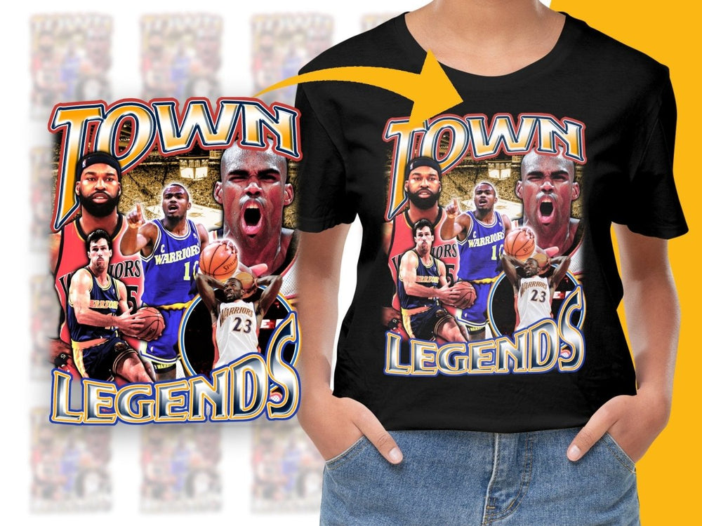 Retro Themed Basketball Players Town Legends PNG File - Teepew