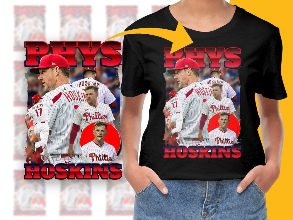 Rhys Hoskins Phillies MLB Baseball Bootleg PNG File - Teepew