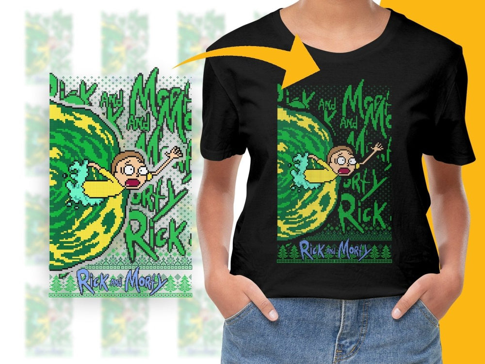 Rick and Morty Christmas Graphic PNG File - Teepew