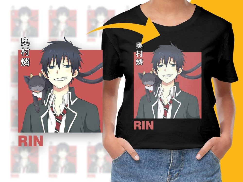 Rin from Blue Exorcist with Cat PNG Digital Download - Teepew