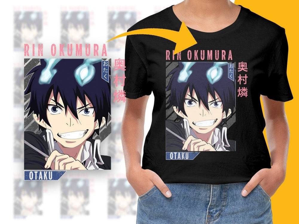Rin Okumura Anime Character Poster PNG Digital - Teepew