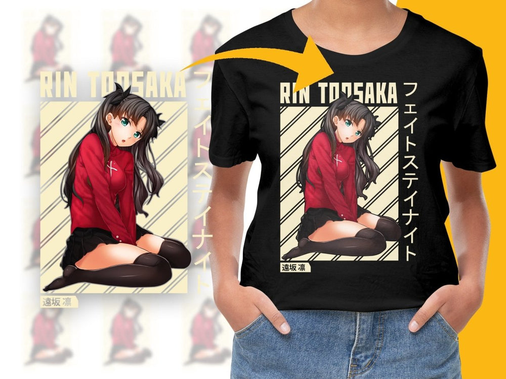 Rin Tohsaka Fate Stay Night Character PNG Digital - Teepew