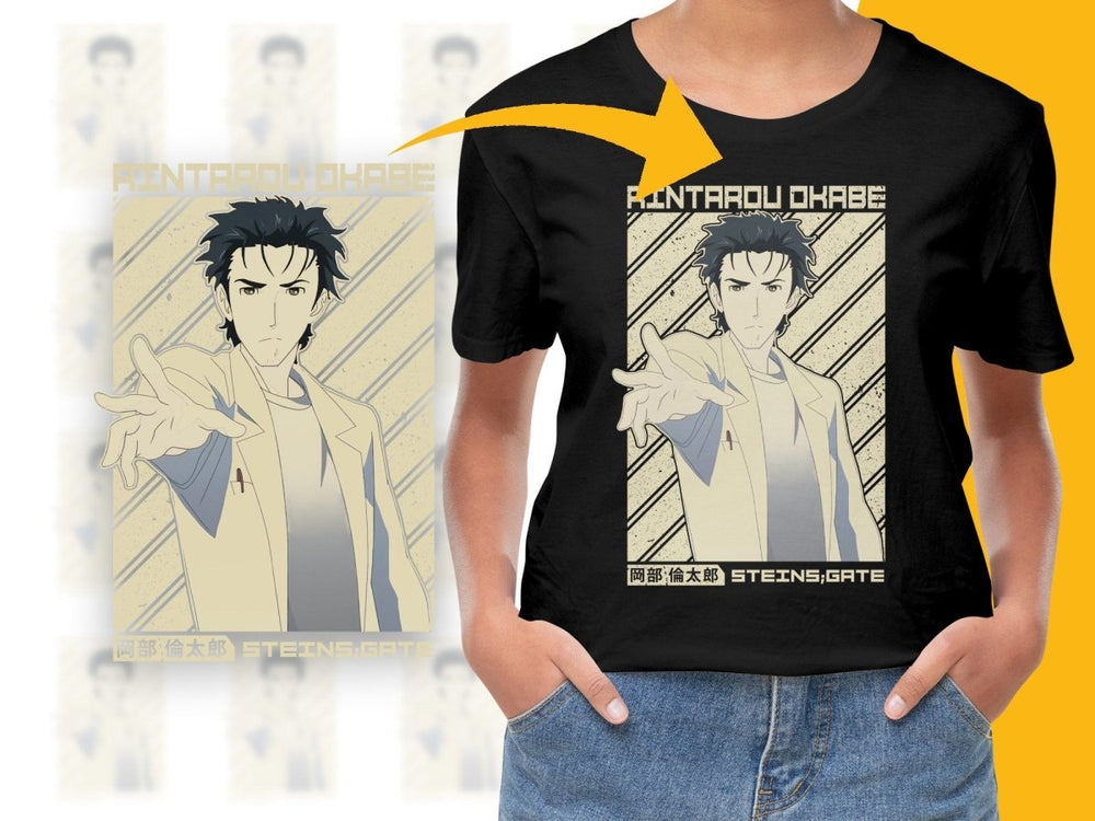 Rintarou Okabe Steins Gate Anime Character PNG Digital - Teepew