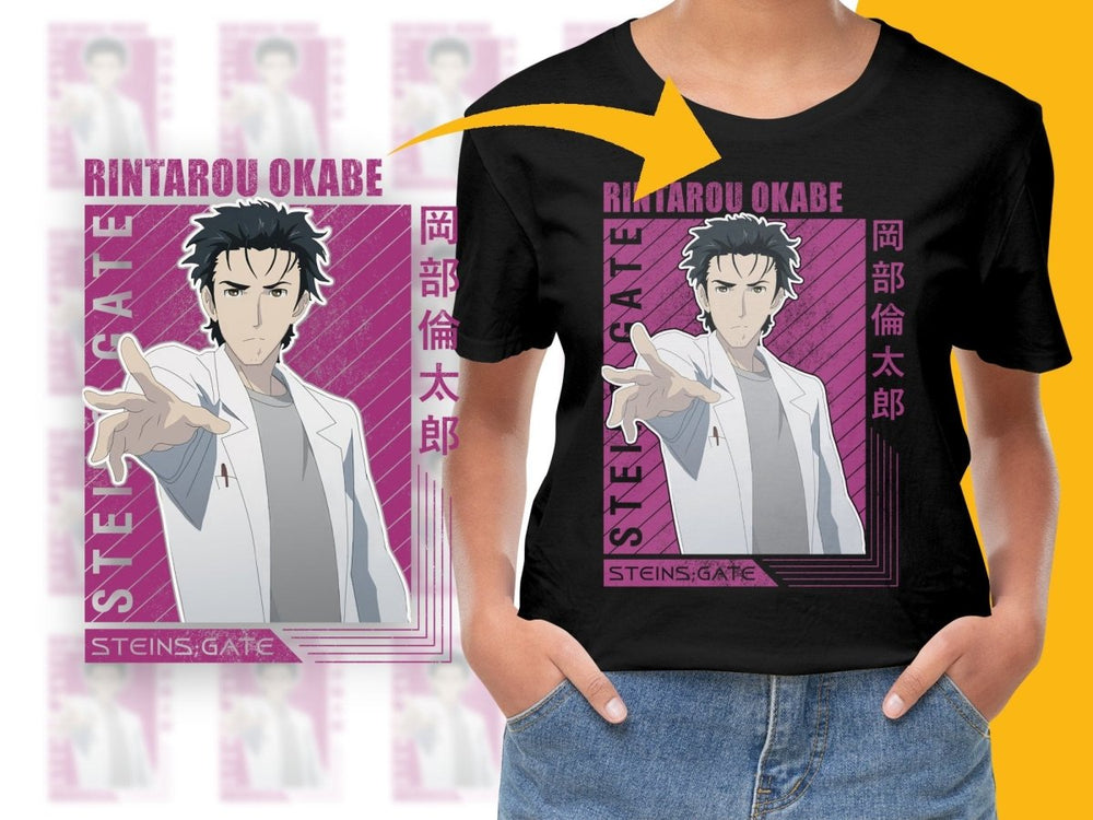 Rintarou Okabe Steins Gate Anime Character PNG Digital - Teepew