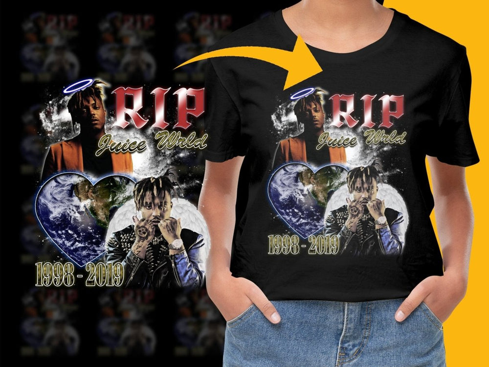 RIP Juice Wrld 1998 2019 Tribute Graphic PNG File - Teepew