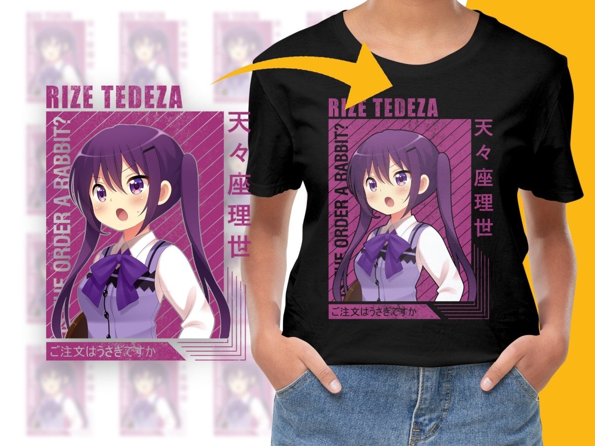 Rize Tedeza Anime Character PNG Digital Art Download - Teepew