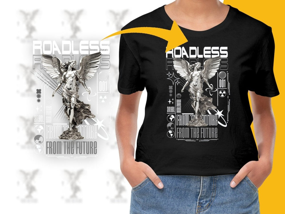 Roadless Angel from the Future Streetwear PNG File - Teepew