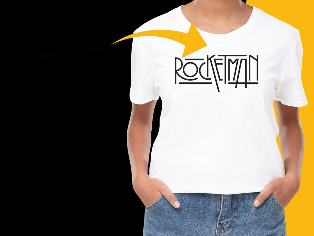 Rocketman Retro Logo Design PNG File - Teepew