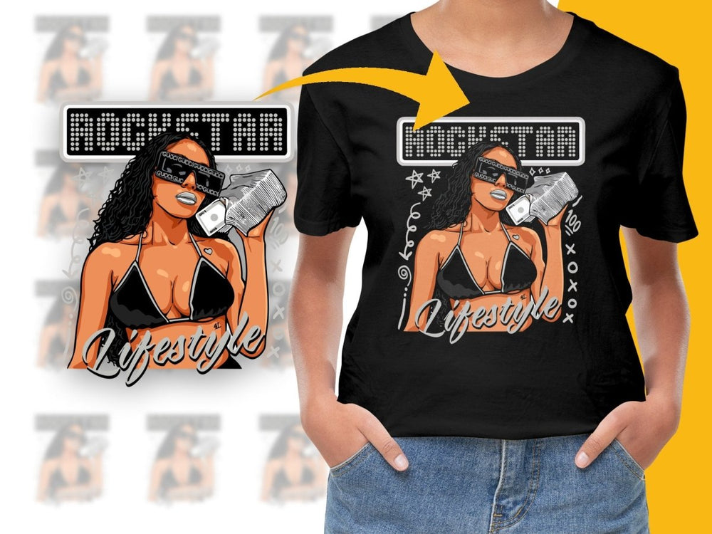 Rockstar Lifestyle Graphic Design PNG File - Teepew