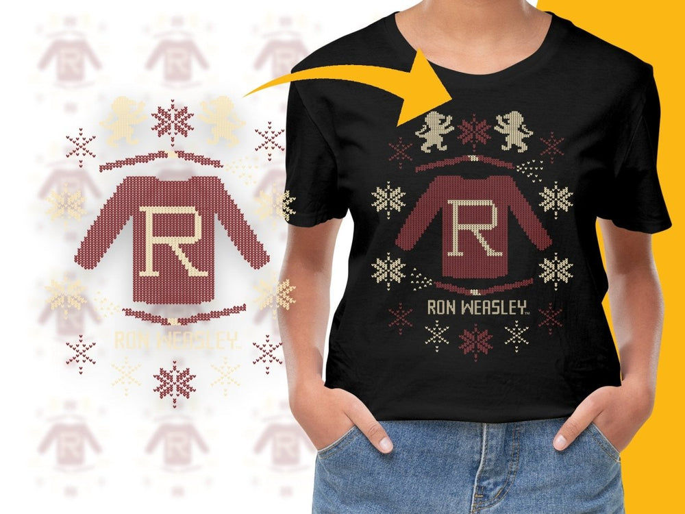 Ron Weasley Christmas Themed Graphic Art PNG File - Teepew