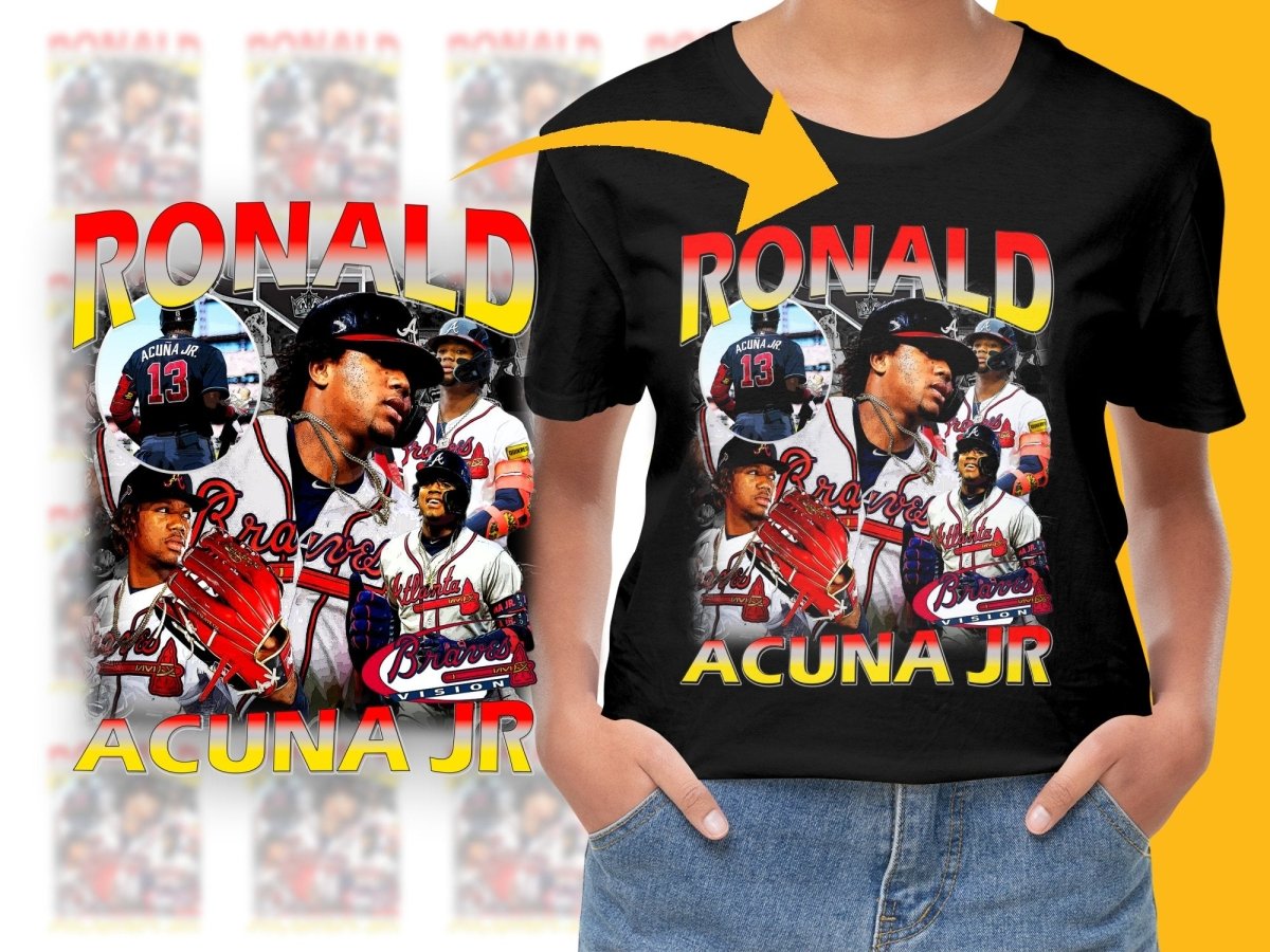 Ronald Acuna Jr Atlanta Braves Vision PNG File - Teepew