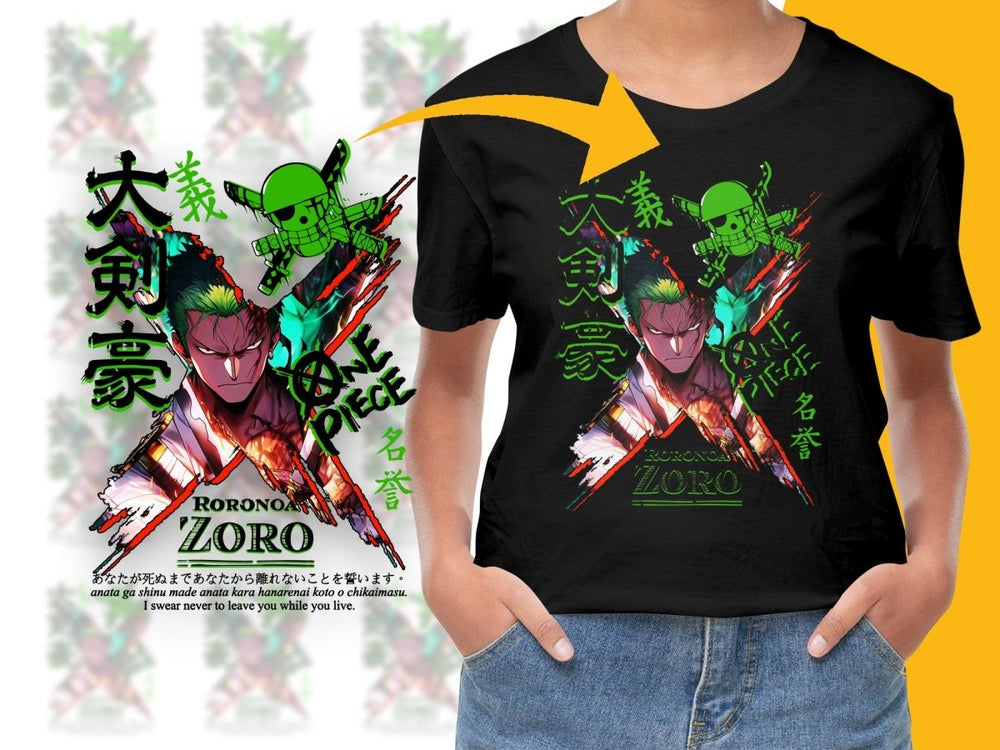 Roronoa Zoro One Piece Graphic Anime PNG File - Teepew