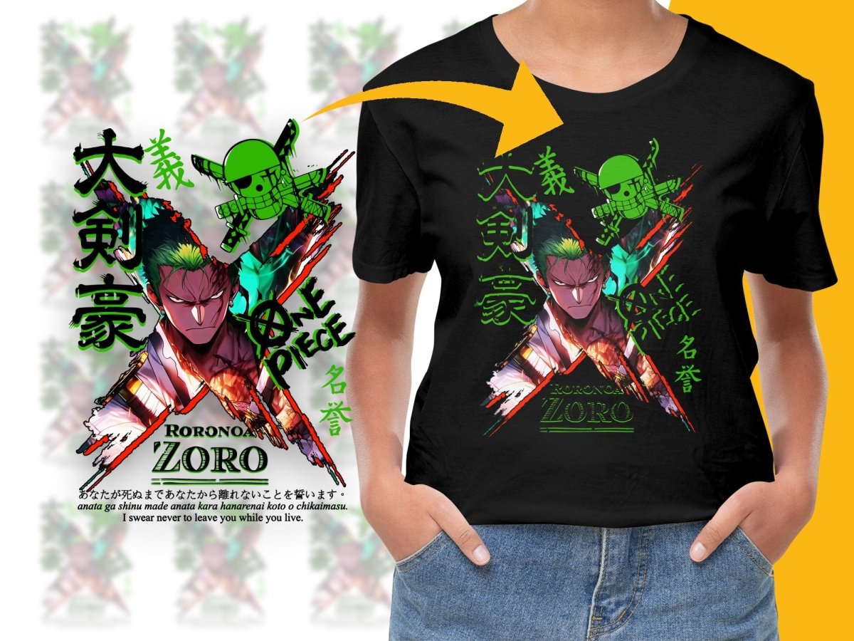 Roronoa Zoro One Piece Graphic Anime PNG File - Teepew