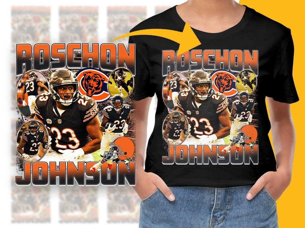 Roschon Johnson Dynamic Action Athlete Fan PNG File - Teepew