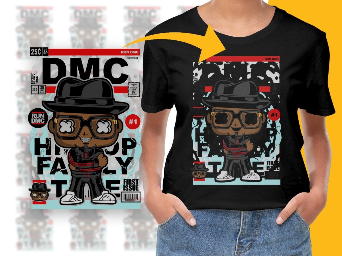 Run DMC Popculture PNG File - Teepew