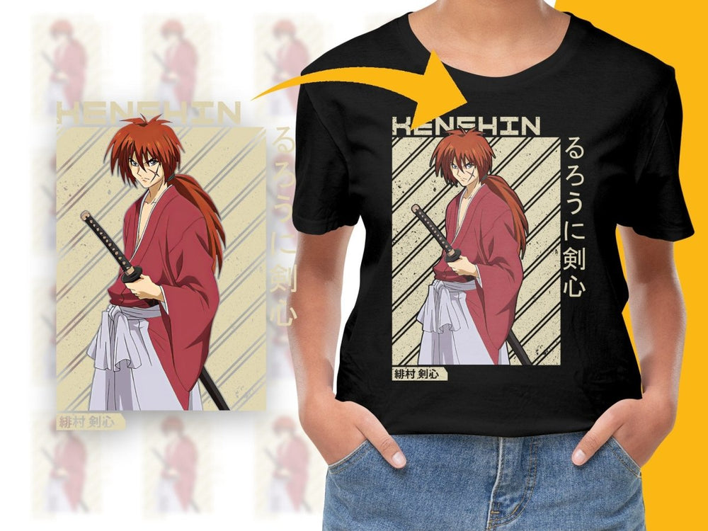 Rurouni Kenshin Himura Kenshin Anime Art Digital - Teepew