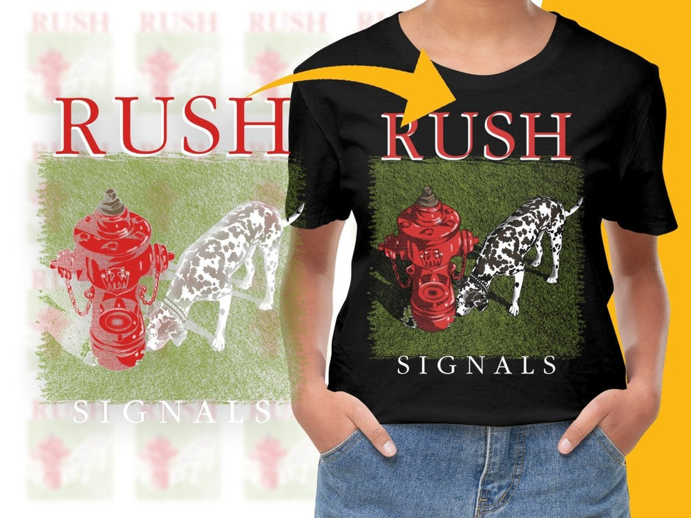 Rush Dog and Fire Hydrant Design Graphic PNG File - Teepew