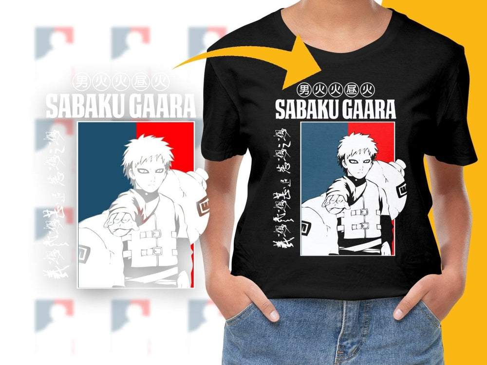 Sabaku Gaara Graphic Anime Design Themed PNG File - Teepew