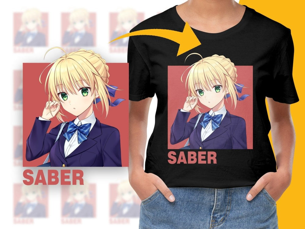 Saber Anime Character PNG File - Teepew