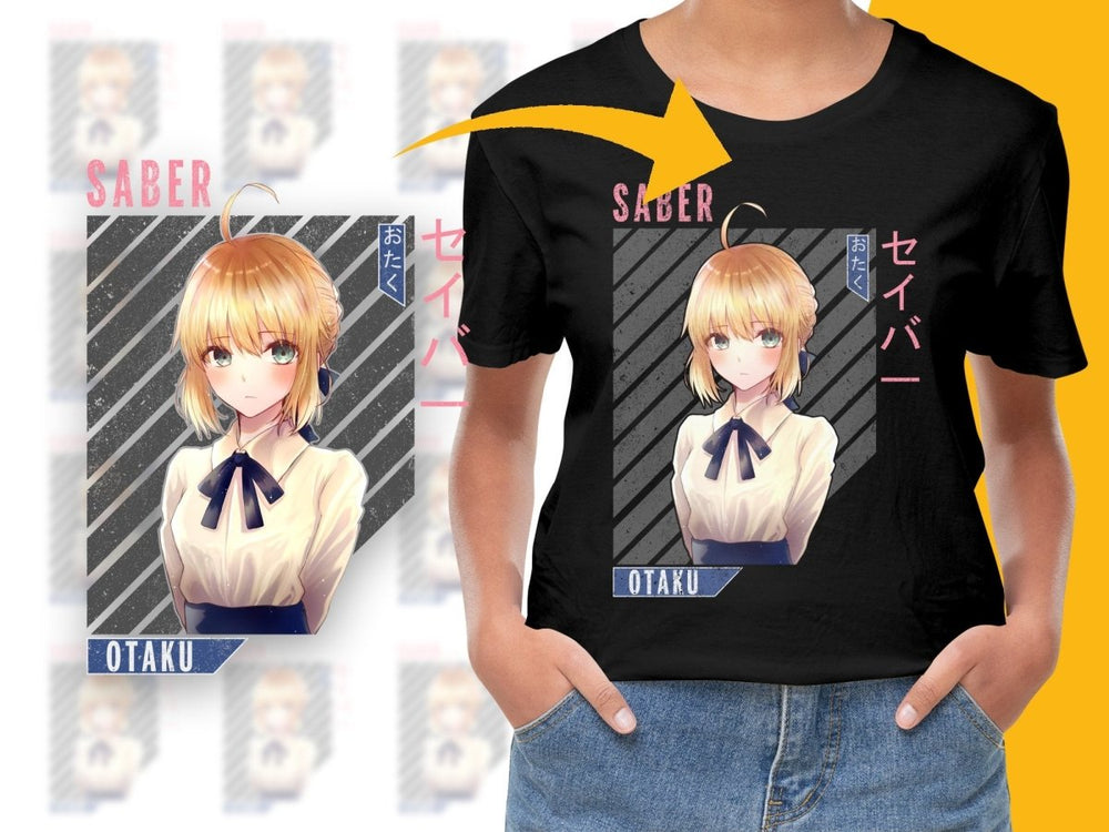 Saber Anime Character PNG File - Teepew