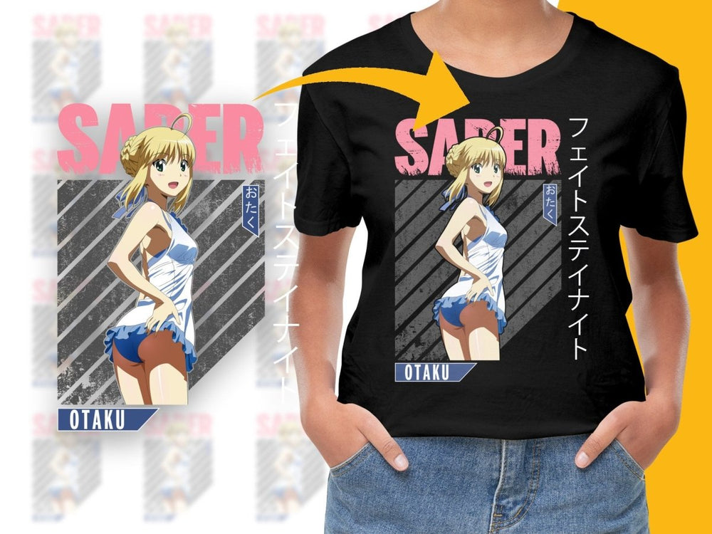 Saber Otaku Poster PNG File - Teepew