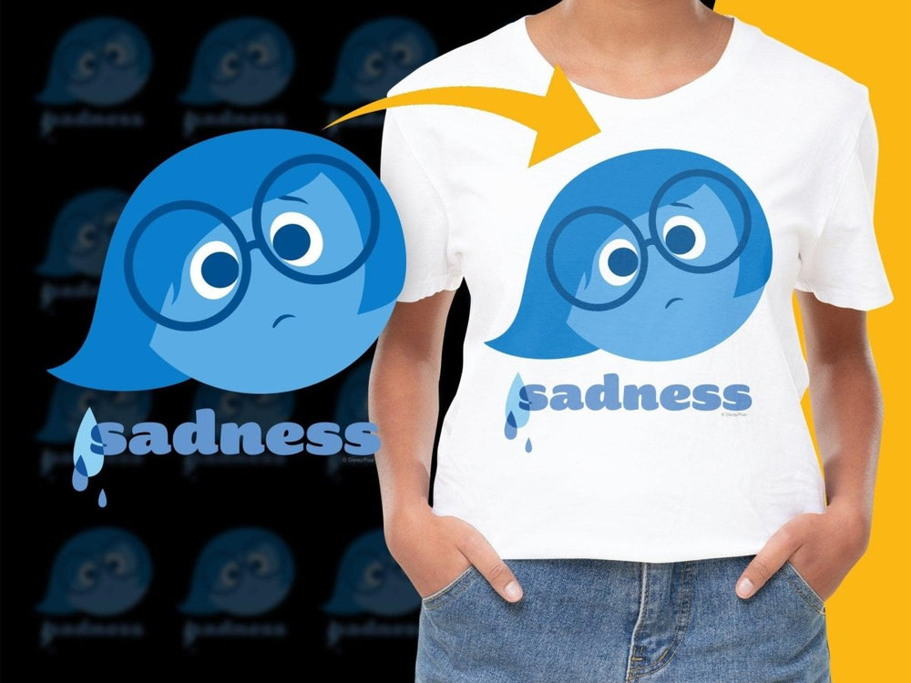Sadness Character With Glasses and Tear Drop PNG File - Teepew