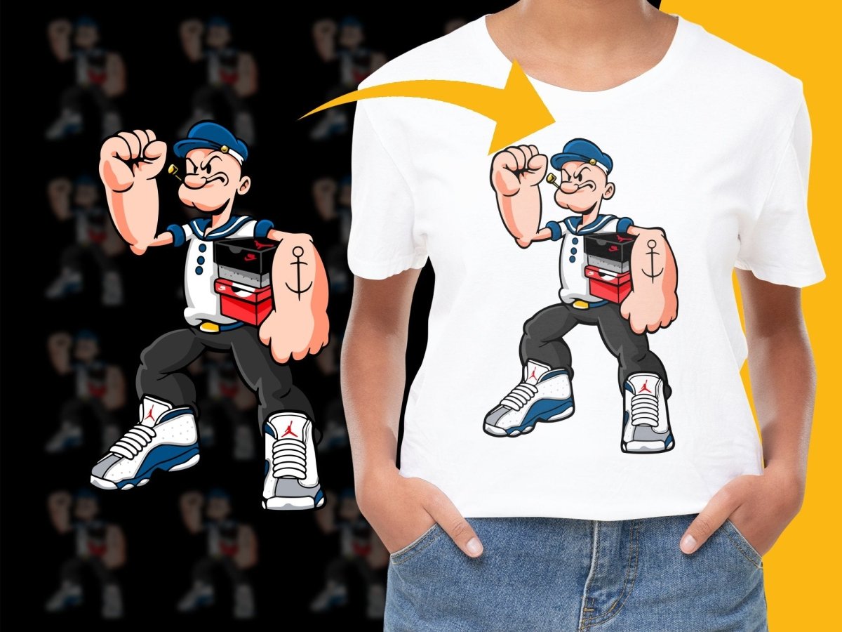 Sailor With Sneaker Boxes Graphic StreetWear PNG File - Teepew