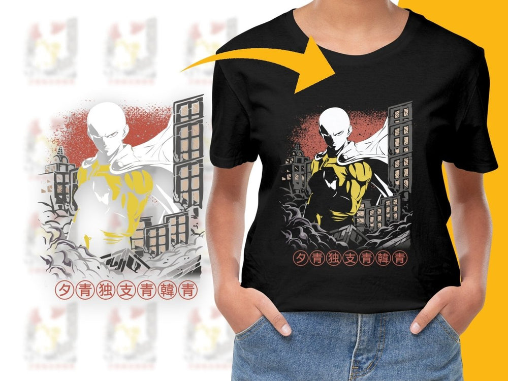 Saitama from One Punch Man Urban Graphic PNG File - Teepew