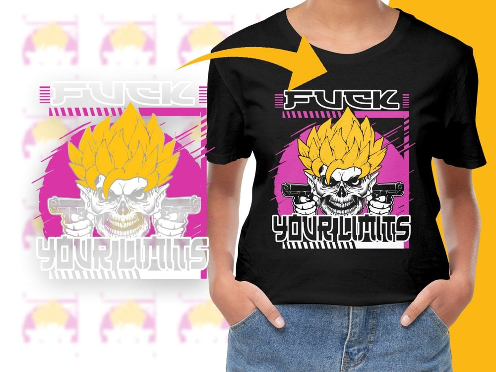 Saiyan Energy Radiates with Style Graphic PNG File - Teepew
