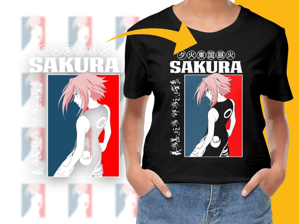 Sakura Silhouette on a Stylish Anime Fans PNG File - Teepew