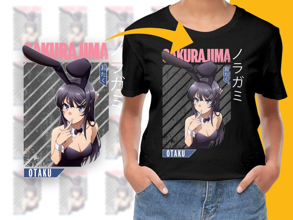 Sakurajima Mai Bunny Girl Anime Character PNG Digital - Teepew