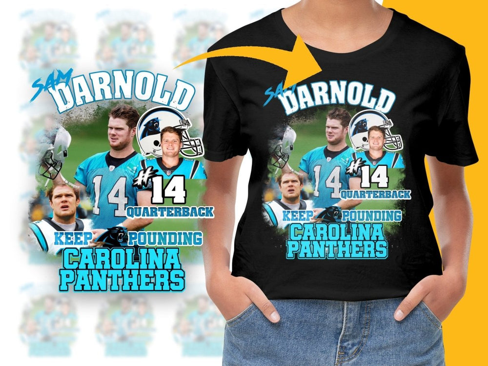 Sam Darnold Carolina Panthers Football Quarterback PNG File - Teepew