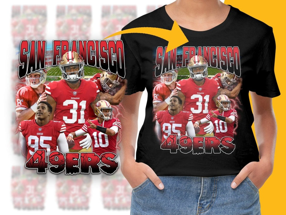 San Francisco 49ers Bootleg Football PNG File - Teepew