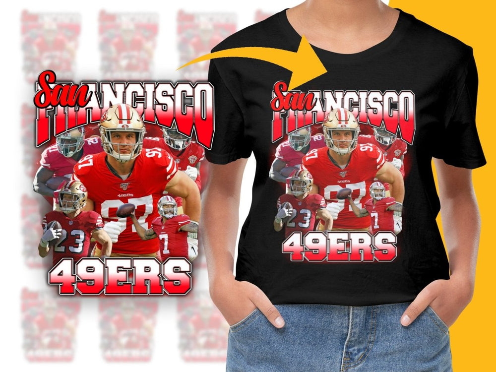 San Francisco 49ers Football Team Bootleg PNG File - Teepew
