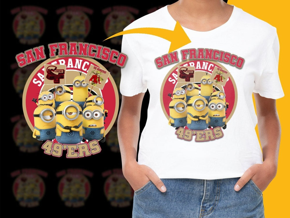 San Francisco 49ers Minions Graphic Fan PNG File - Teepew