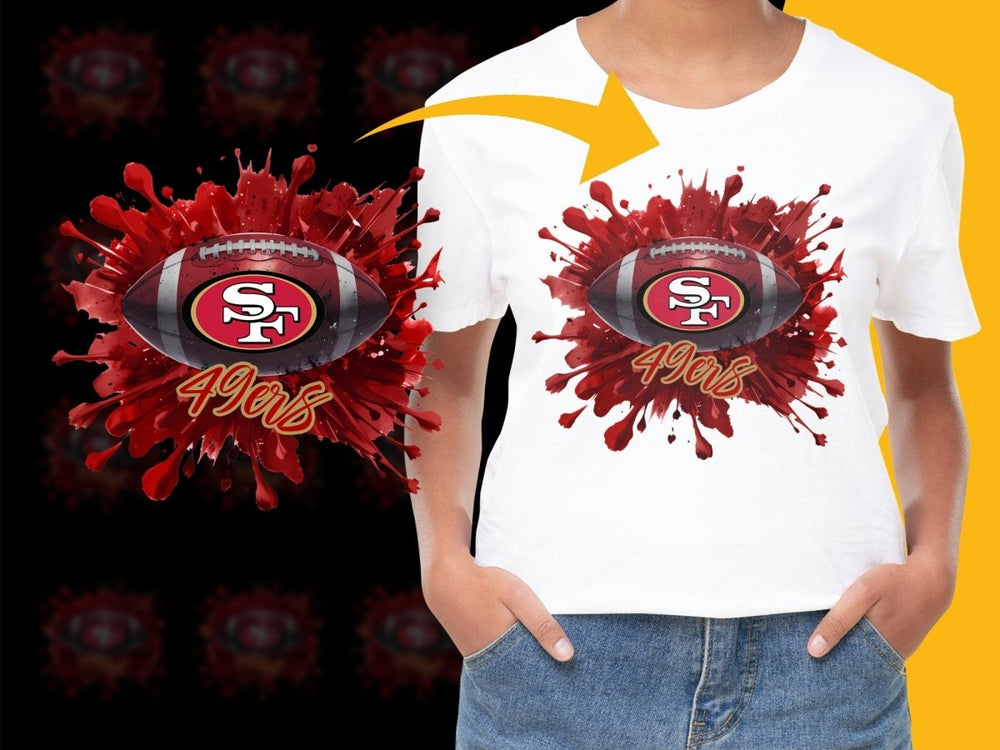 San Francisco 49ers Splash Art Design PNG File - Teepew