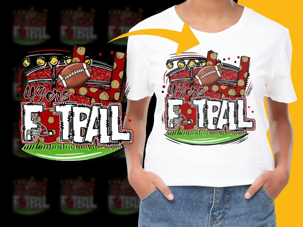 San Francisco 49ers Unique Graphic NFL Football PNG File - Teepew